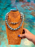 Jaci Chunky Turquoise & Sterling Silver Pearl Necklace — Pick Your Favorite
