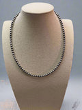 5mm Sterling Pearl Necklace — 18 inch (Made in USA)