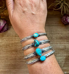 Turquoise Cuff Bracelet – Sterling Silver