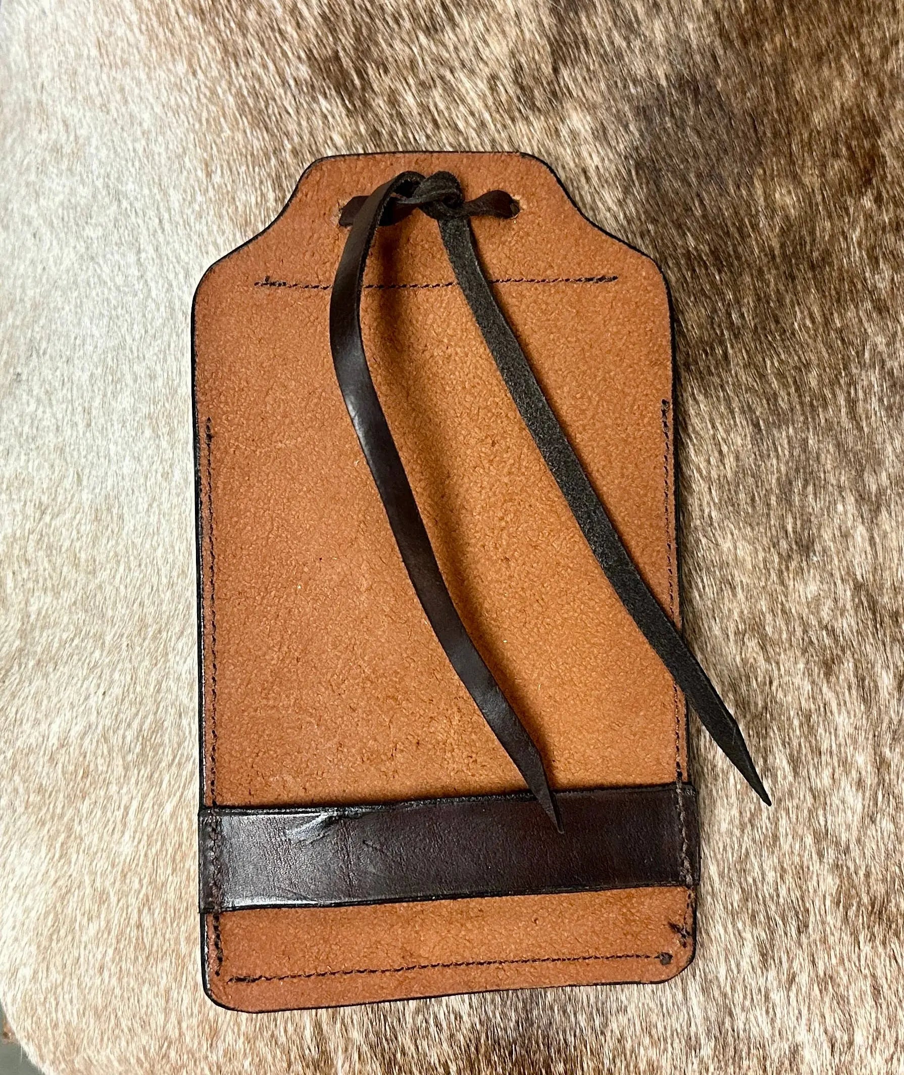 Howdy Leather Cell Phone Back Cinch Holder