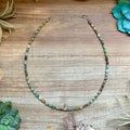 Tube Turquoise & Hematite Necklace – 18"