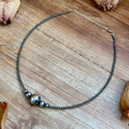 15-Inch 14mm Middle Sterling Silver Pearl Necklace