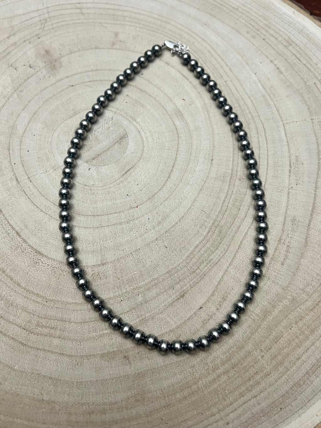 6mm Sterling Pearl Necklace — 16 inch