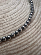 6mm Sterling Pearl Necklace — 18 inch