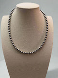 6mm Sterling Pearl Necklace — 18 inch