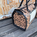 Tooled Leather Large Speedy Bag