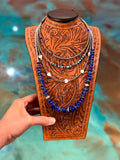 Lapis, Turquoise & Freshwater Pearl 4-Piece Necklace Stack