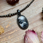 MJ Pendant - White Buffalo Sterling Silver