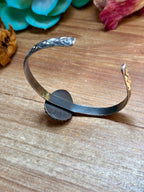 MJ Black Jack Turquoise Sterling Silver Cuff