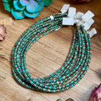 14” Turquoise Heishi & Sterling Silver Saucer Necklace – The Bijoux FAB