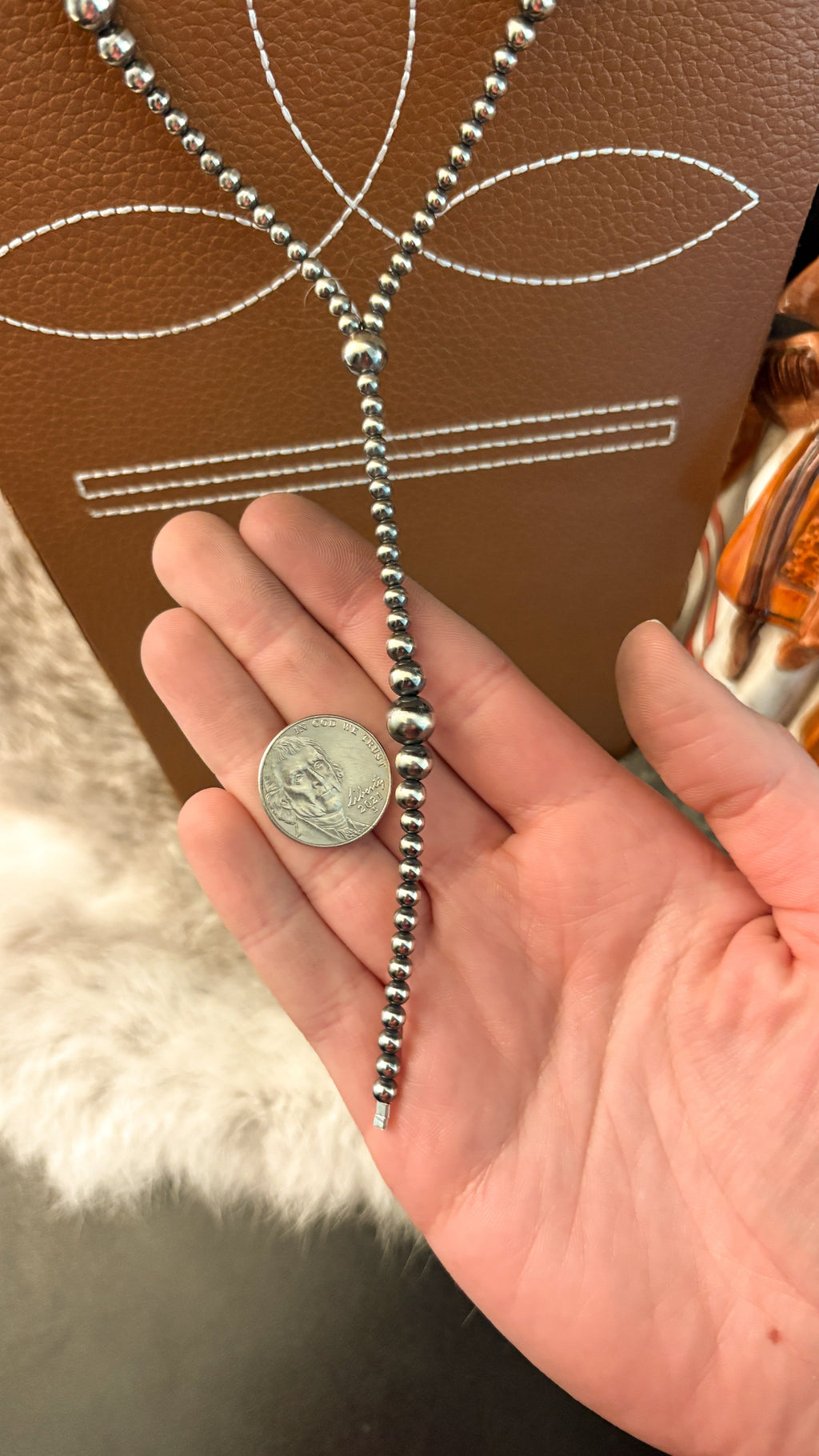 4-8MM GRADUATED PEARL LARIAT
