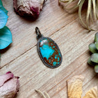 MJ Turquoise Pendant – Sterling Silver