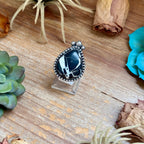 Mj Big White Buffalo Adjustable Statement Ring
