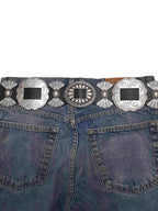 Fully Packed Concho Wide Western Belt — 2-Inch Width with 9 Conchos