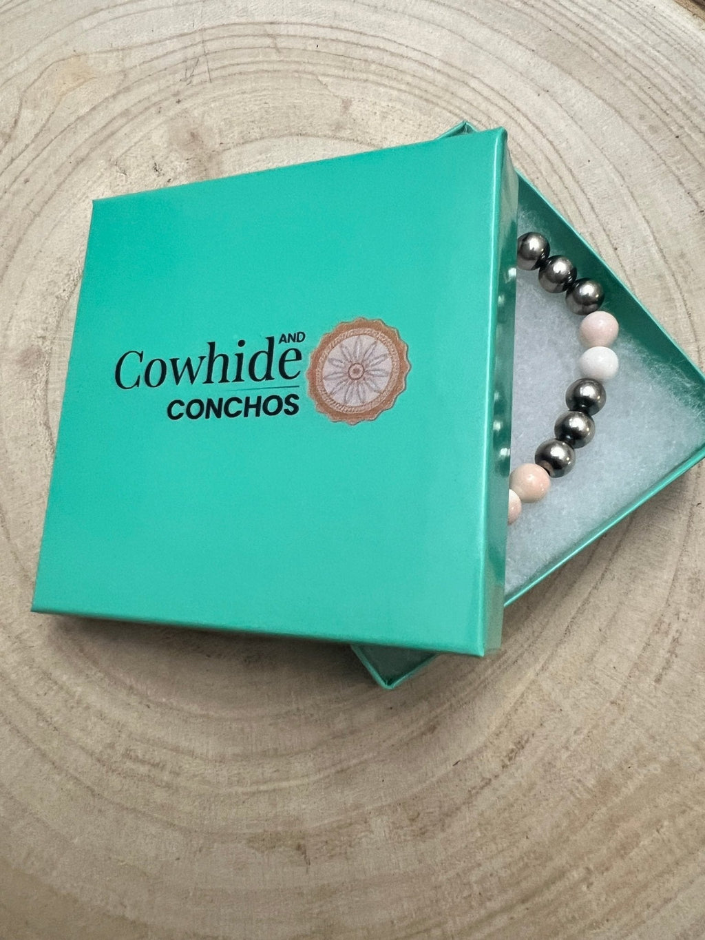 8mm Sterling Pearl Bracelet with Pink Conch — 6 inch