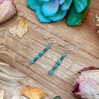 Turquoise Cube Dangle Earrings