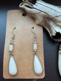 Vintage White Dangle Earrings