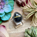 MJ Ring- Black Jack Free Form Adjustable Ring