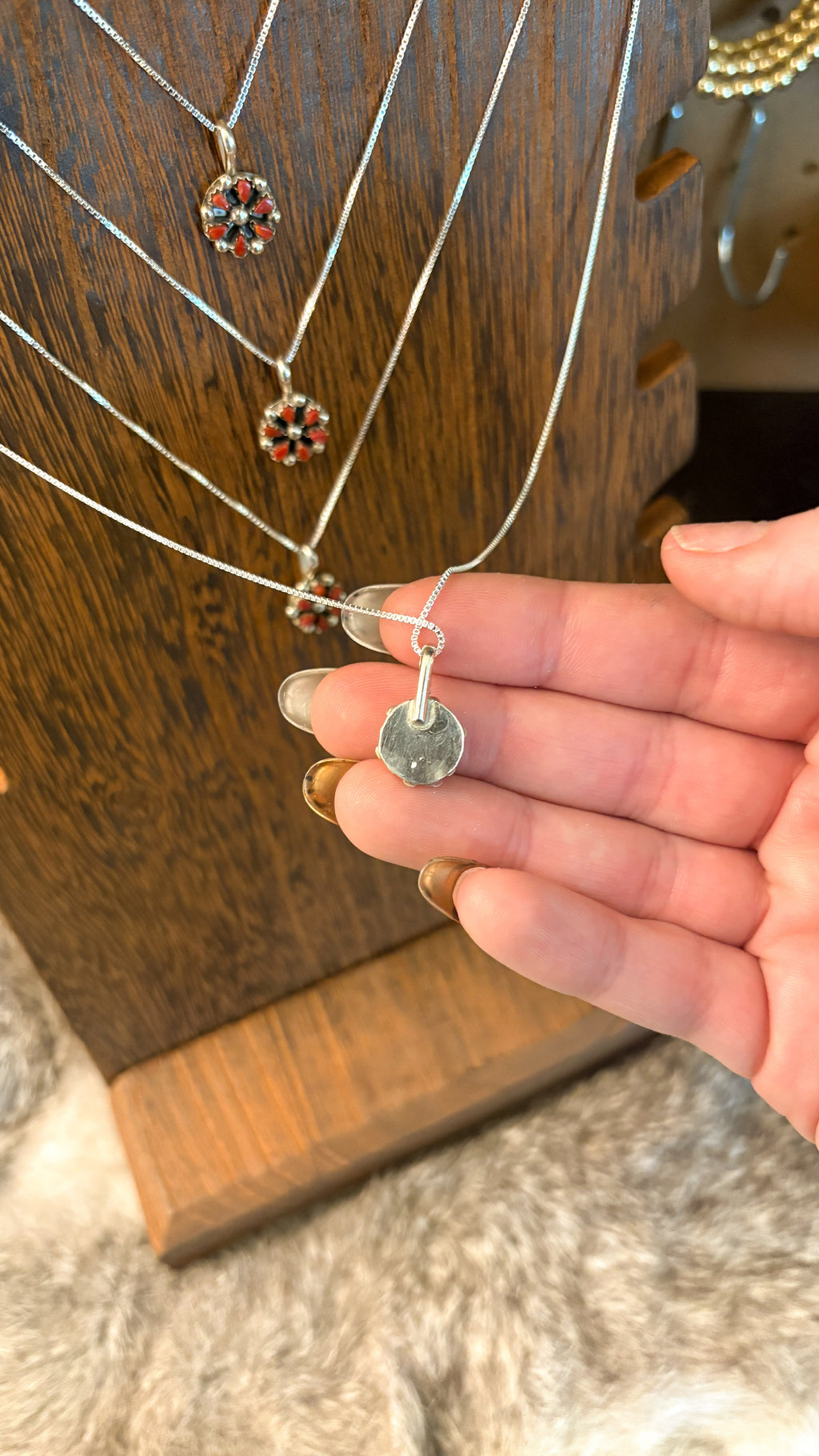 CORAL MINI CLUSTER NECKLACE BY TRICIA LEEKITY