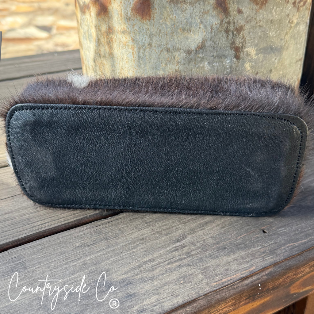 Tooled Leather & Cowhide Tray