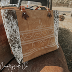 Durango Cowhide Boot Stitch Carry All Overnight Bag
