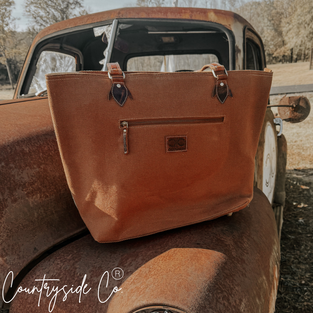 Durango Cowhide Boot Stitch Carry All Overnight Bag