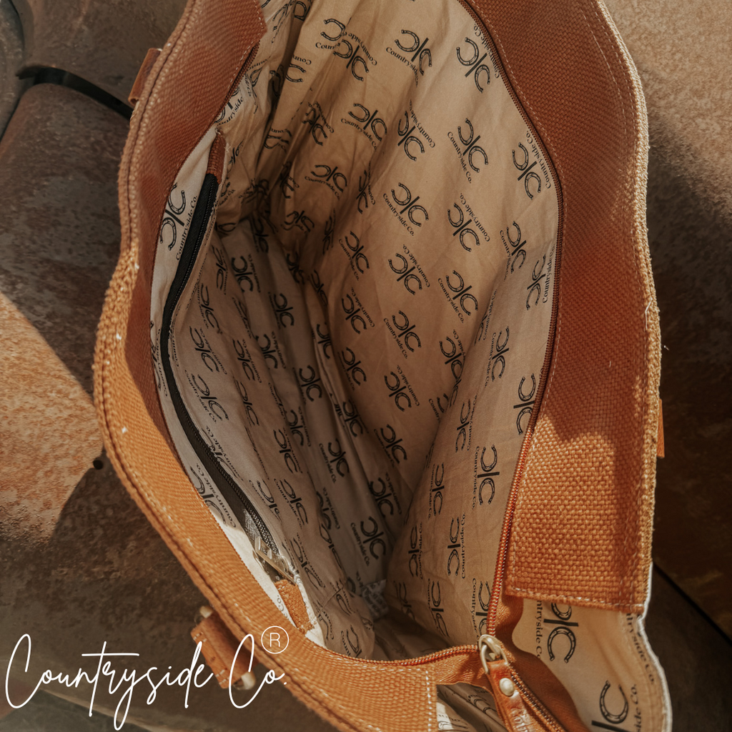 Durango Cowhide Boot Stitch Carry All Overnight Bag