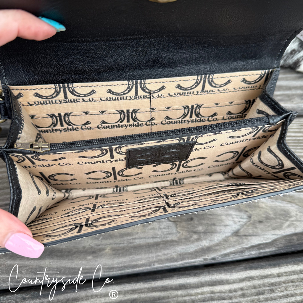 Rodeo Darling Cowhide Wallet Wristlet