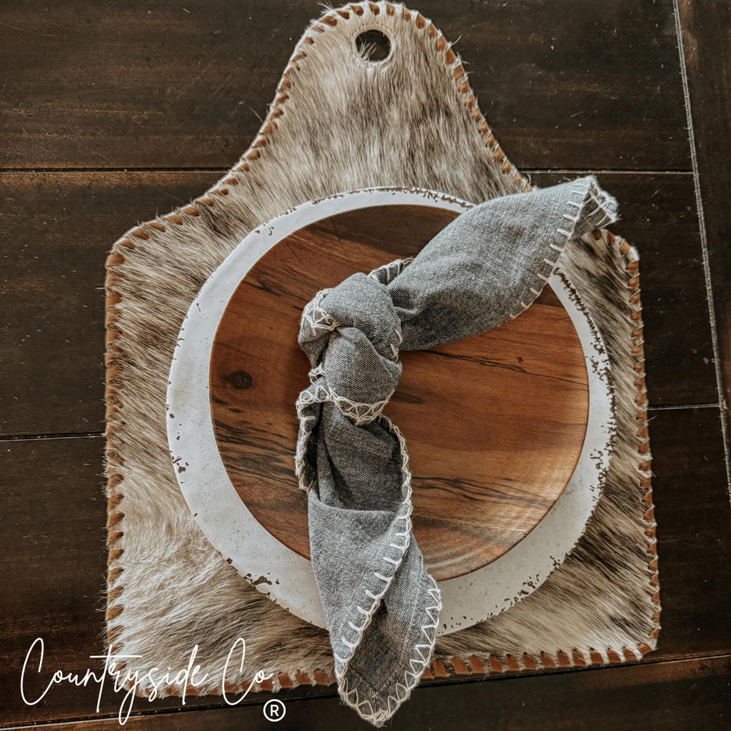 Cowhide Cowtag Placemats