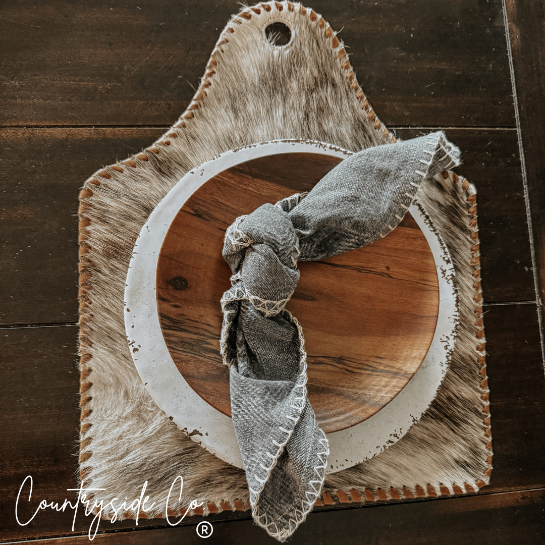 Cowhide Cowtag Placemats