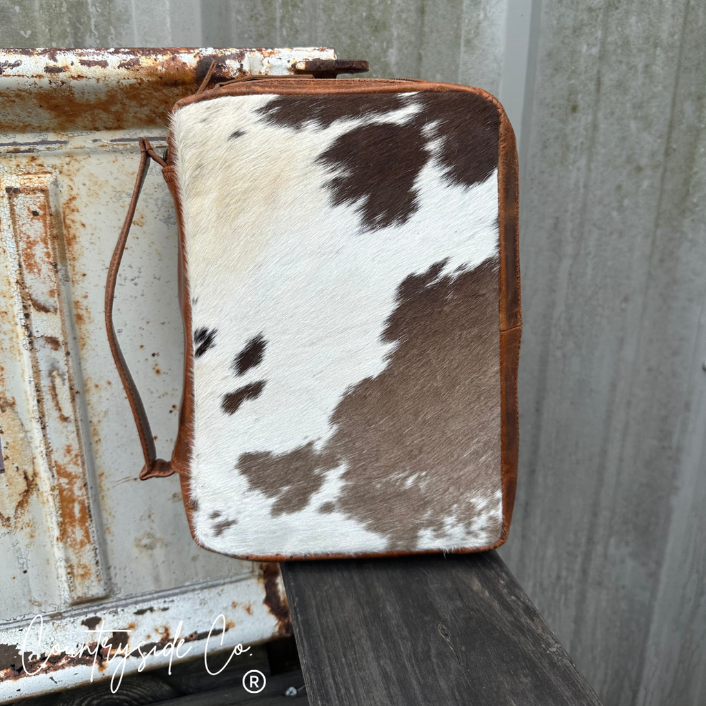 Cowhide Book Bible Cover