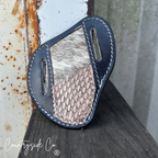 Cowhide and Tooled Leather Knife Sheath