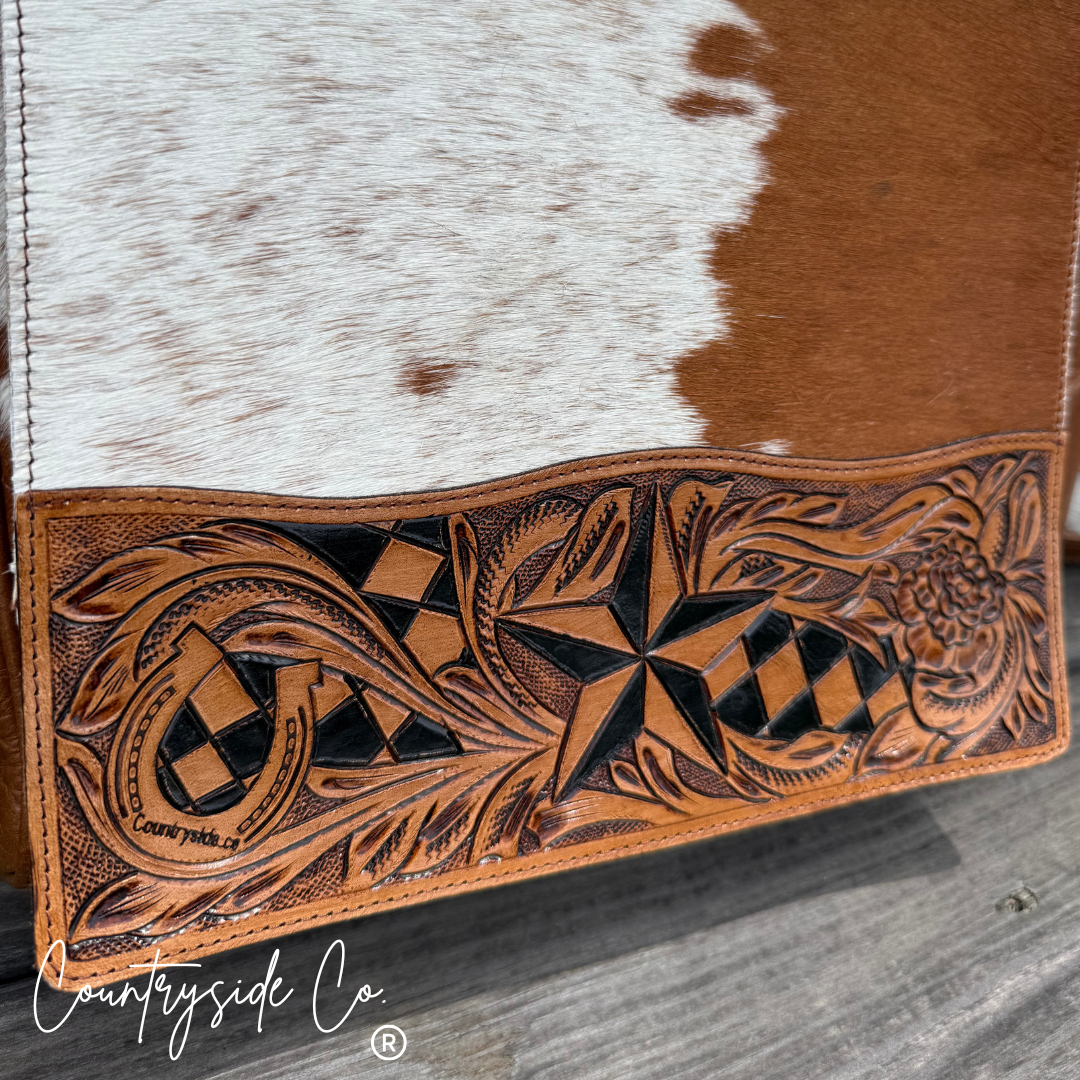 Lone Star Cowhide Concealed Carry Purse