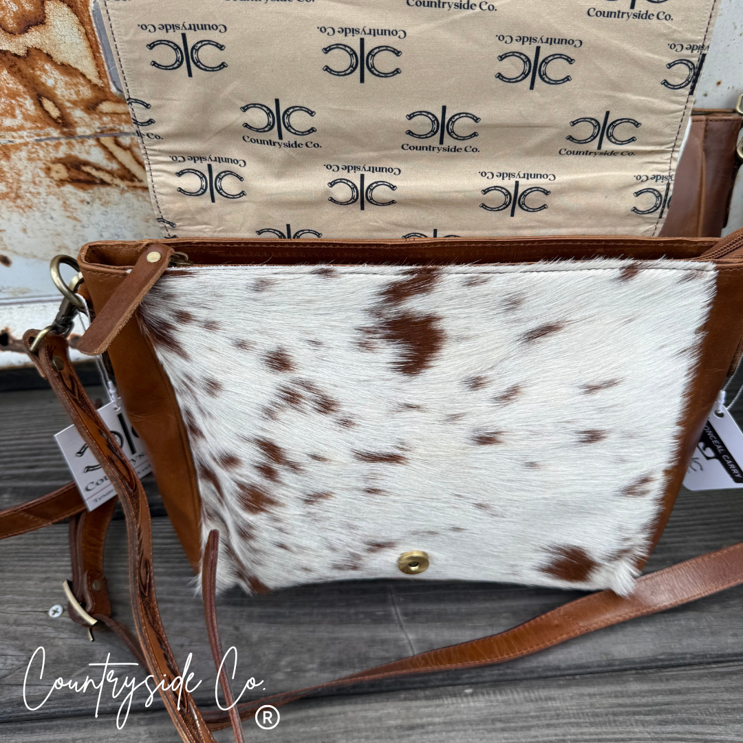Lone Star Cowhide Concealed Carry Purse