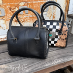 Anastasia Tooled Leather Checkered Speedy Bag
