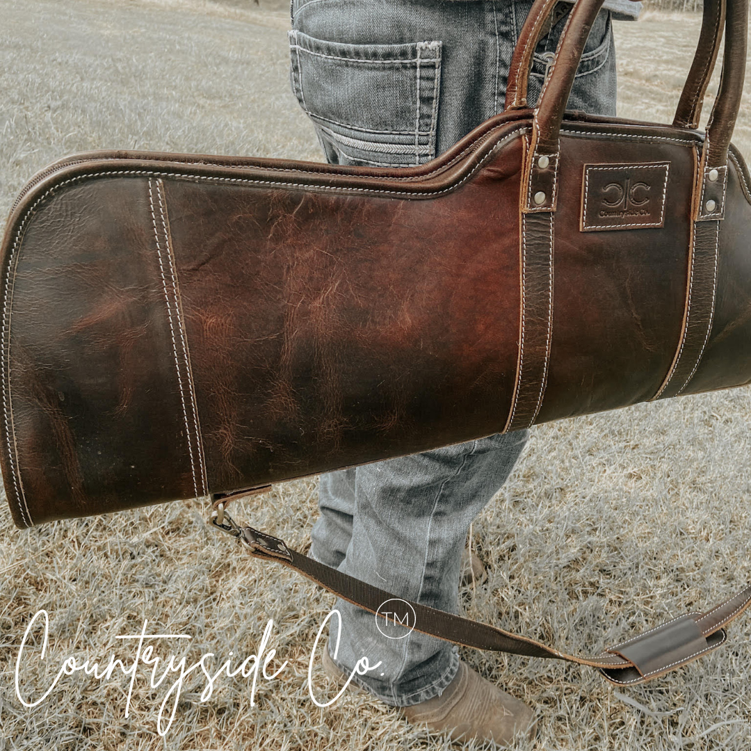 Leather Long Carry Case