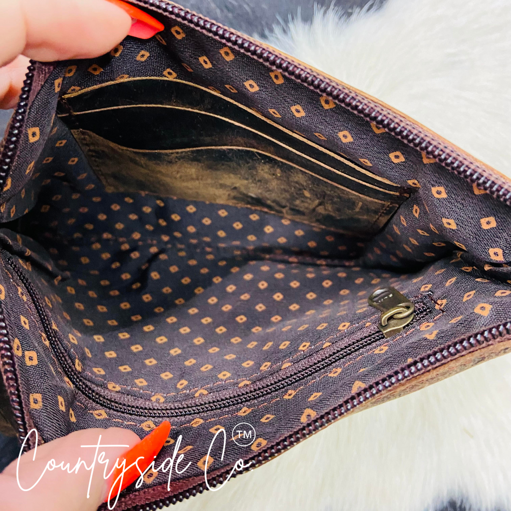 Trailblazer Cowhide Leather Wristlet