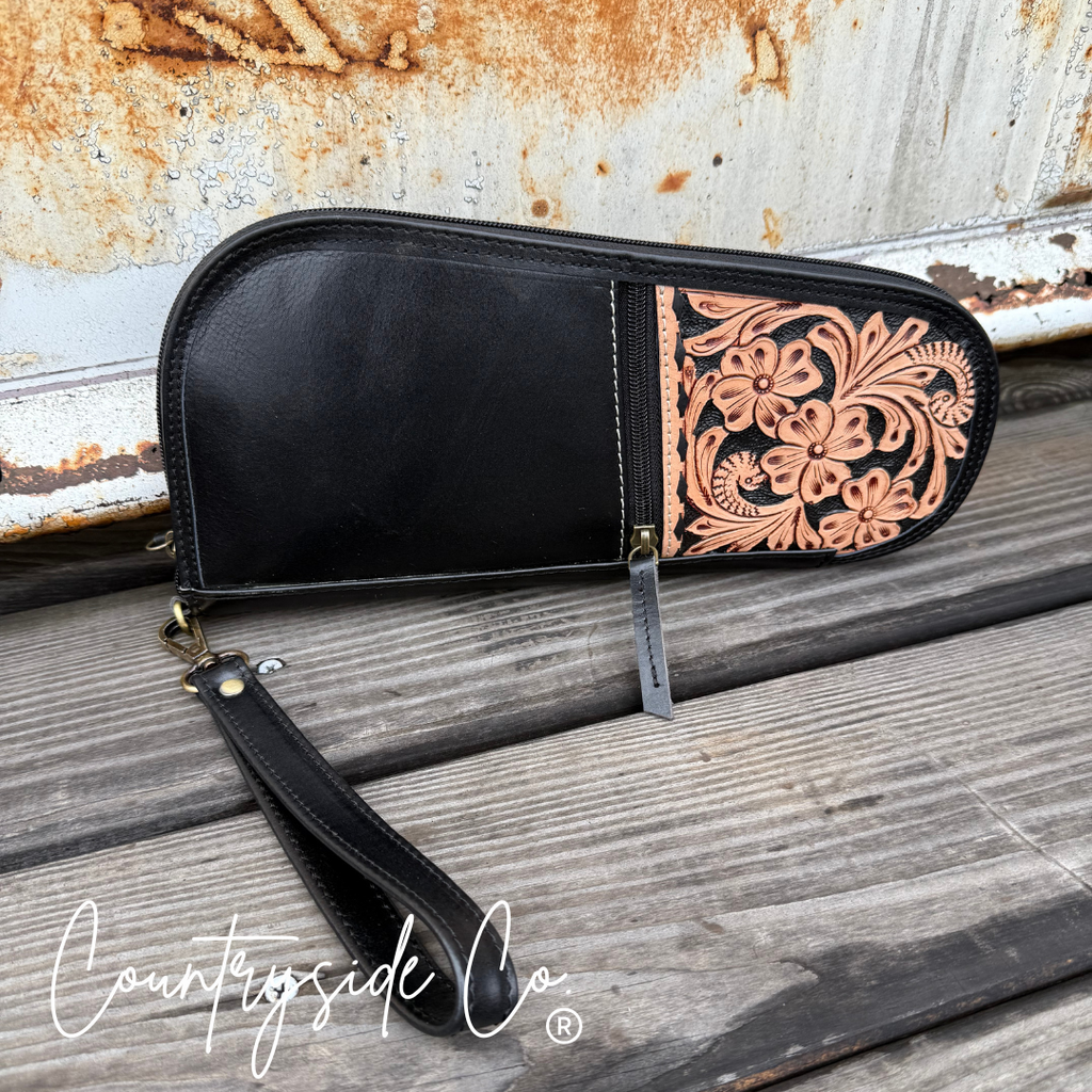 Heritage Tooled Leather 12" Carry Case