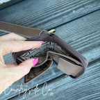 The Saddle Bum Checkered Mini Wallet Keychain