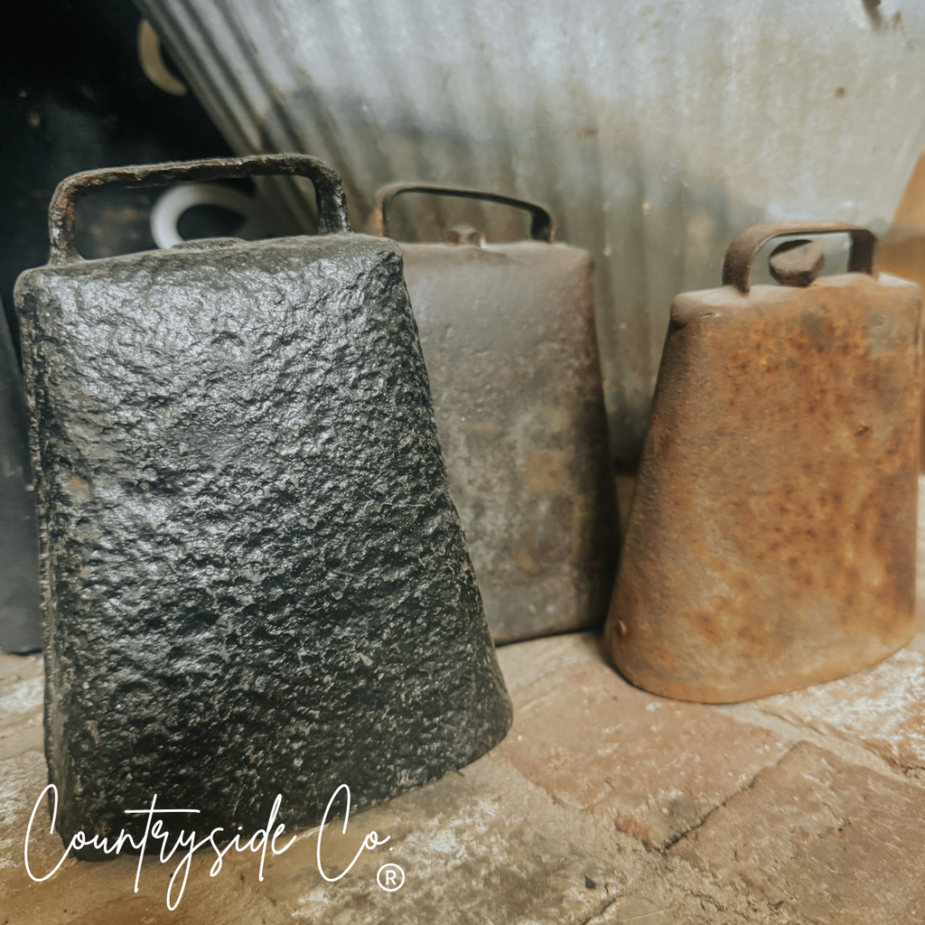 Rustic Antique Cow Bell Decor