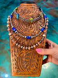 One Time Pieces – Sea Sediment Variscite, Lapis & Spiny Oyster Necklaces