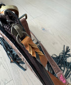 Howdy Tooled Leather Handbag Purse
