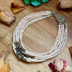 Cream Shell Heishi Necklace – 15"
