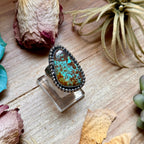 MJ Freeform Turquoise Ring – Sterling Silver