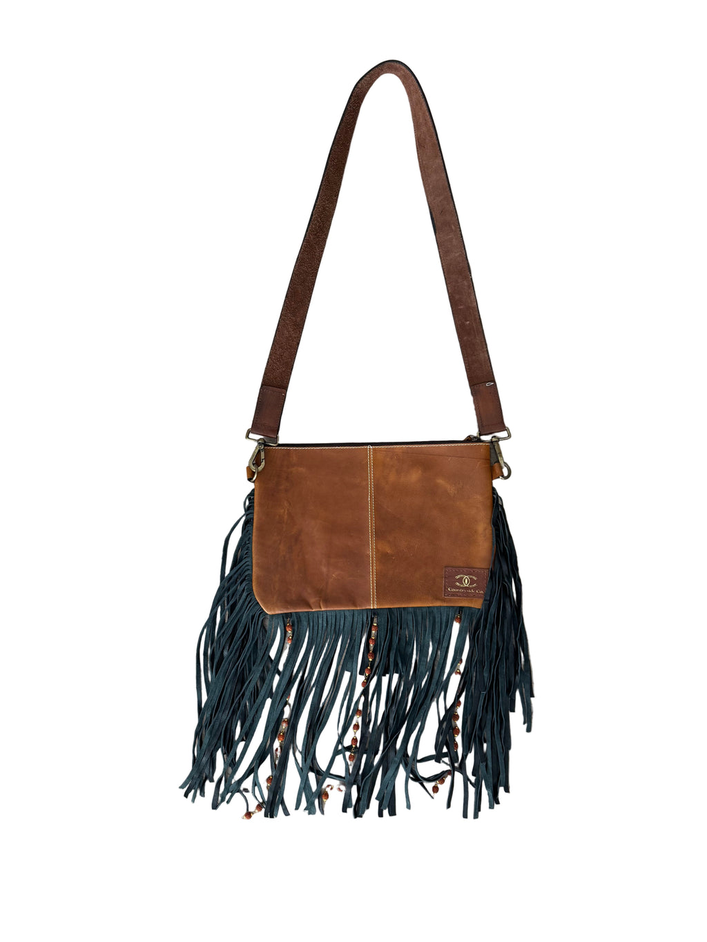 Howdy Tooled Leather Handbag Purse