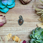 FREE Sterling Silver Necklace + MJ Brown Wild Horse Teardrop Charm