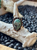 Tibetan Turquoise Copper Adjustable Ring