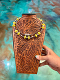Jaci Two-Necklace Sterling Silver & Faceted Lemon Jade Stack