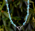 Turquoise Beaded Charm Necklace