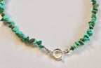Turquoise Beaded Charm Necklace